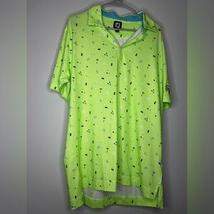 Footjoy Activewear Men's Clam Bake Print Golf Polo